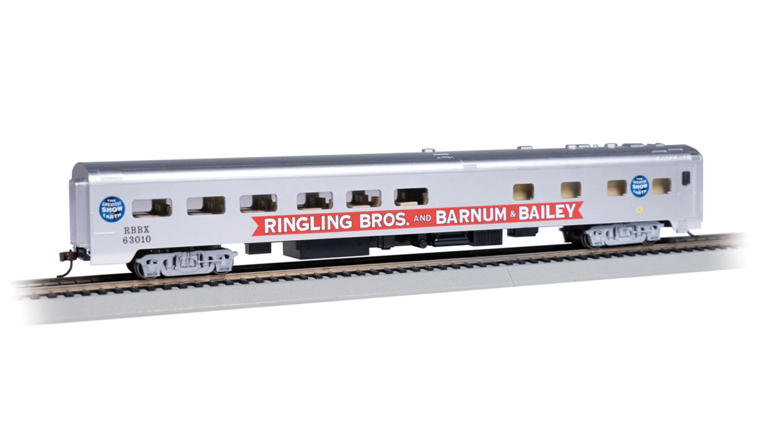 Bachmann Ringling Bros. And Barnum & Bailey™ "Pie" Car- Blue Unit #63010 1 Bachmann Ringling Bros. And Barnum & Bailey™ "Pie" Car- Blue Unit #63010