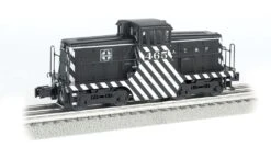Bachmann Santa Fe #465 (black & Silver)- Scale 44 Ton Switcher