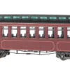 Bachmann Burgundy & Black, Unlettered - Coach/Obser. W/ Lighted Interior