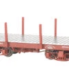 Bachmann 18 Ft. Flat Car - Oxide Red, Data Only (2 Per Box) (On30)