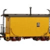 Bachmann 18 Ft. Logging Caboose - Yellow, Data Only (On30)