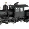 Bachmann Black, Unlettered W/Wood Cab & Fluted Domes - 4-6-0 - DCC (On30)