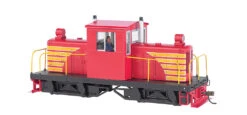Bachmann Painted Unletterd - Red W/ Yellow- Whitcomb 50-TonDCC (On30)