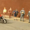 Bachmann City People With Motorcycle - HO Scale