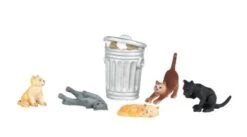 Bachmann Cats With Garbage Can -O Scale -ModelToysWorld 33157 01