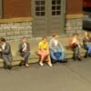 Bachmann Seated Platform Passengers - O Scale
