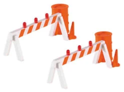 Bachmann Blinking Hazard Barricades (2/Pk) (O Scale)