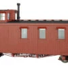Bachmann Painted, Unlettered - Oxide Brown - Long Caboose (Large Scale)
