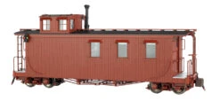 Bachmann Painted, Unlettered - Oxide Brown - Long Caboose (Large Scale)