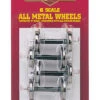 Bachmann Large Metal Wheel Set (4 Per Card) (Large Scale)