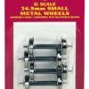 Bachmann Small Metal Wheel Set (4 Per Card) (Large Scale)