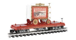 Bachmann Flat Car W/Tableau Wagon - Performing Elephants #107 (G Scale)