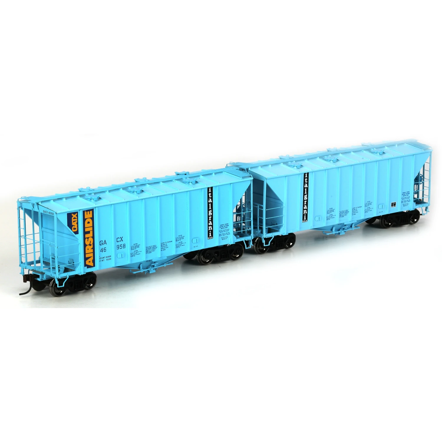 Athearn HO RTR GATC 2600 Hopper Set, GATX #46958 (2) 1 Athearn HO RTR GATC 2600 Hopper Set, GATX #46958 (2)