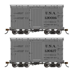 Bachmann 18 Ft. Box Car W/ Murphy Roof - USA #120016 & 120127 - (2/box)