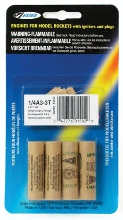 Estes No.1502 - 1/4A3-3T Engines