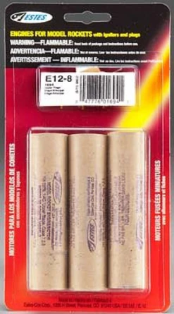 Estes No.1694 - E12-8 Engines