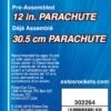 Estes No.2264 12in. Printed Parachute