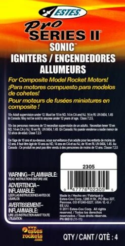 Estes No.2305 Sonic Igniter (4pk)