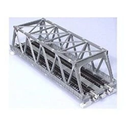 248mm (9 3/4") Double Track Truss Bridge, Silver KATO 20-437