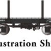 Bachmann 18 Ft. Flat Car - Black, Data Only (2 Per Box) (On30)