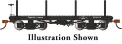 Bachmann 18 Ft. Flat Car - Black, Data Only (2 Per Box) (On30)